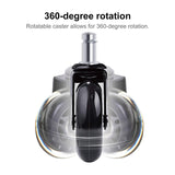 5 PCS Furniture Caster Hot Sale Office Chair Caster Wheels Roller Rollerblade Style Castor Wheel Replacement (2.5/3inches)