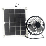 10W Solar Panel Powered Fan Mini Ventilator Monocrystalline with  Solar Exhaust Fan for Greenhouse Motorhome Chicken