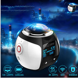 360VR Panoramic Sports Camera Wifi Mini 2448*2448 Ultra HD Panoramic Camera Outdoor 30m Waterproof DV Recorder