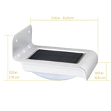 16 LED Solar Lamps Solar Power Motion Sensor Garden Security Light Lamp Outdoor Waterproof Stainless Steel White