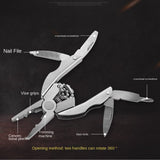 Portable Multifunction Folding Plier Stainless Steel Foldaway Knife Keychain Screwdriver Camping Survival Outdoor Tools