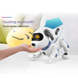 LE NENG TOYS K16A Robot Dog Stunt Dog RC Dog Voice Command Programmable Touch-sense Music Song Robot Toys for Kids Birthday Gift
