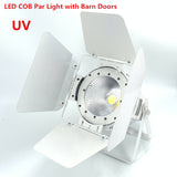 200W COB LED par light  With Barn Doors RGBWA UV 6in1/RGBW 4in1/RGB 3in1/ Warm White Par64 led wash dj light Stage Dmx controll