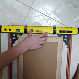 Multi-functional Woodworking Scribe Compass Slope Measurement Angle Instrument 67JE