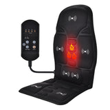 Electric Heating Vibrating Back Massager Portable Massaging Chair Cussion Seat Pad For Car Home Office Lumbar Neck Mattress