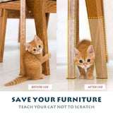 10 pcs Self-Adhesive Cat Scratch Tape Double Cat Scratching Anti Scratch Sticker Carpet Sofa Protection Furniture Pet Training