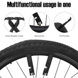 1 Pair 2 in 1 Multi-functional Bicycle Tire Lever Portable Road Bike Master Link Chain Breaker Cutter Pry Bar Repairing Tools