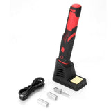 ABS 450C 8W Wireless Electric Rechargeable Soldering Iron Tool w/ Bright LED Light 2.4 V 1800mAh