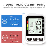 LCD Digital Sphygmomanometer Electronic Blood Pressure Monitor Arm Automatic Blood Pressure Monitor Pulse Heart Beat Rate Meter