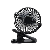 720° Portable Clip LED Light USB Mini Fan Rechargeable 1200mAh Office Cooler Car Desktop Home Office Super Mute Small Air Fans