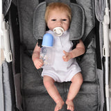 55 Cm Silicone Reborn Dolls Soft Lifelike Reborn Baby Toy For Kids Lifelike Rebirth Doll 0-3 Months For Newborn Gift Boy/girl