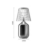 Classic table lamp LED Creative studio Valentina Bedroom Restaurant iron table lamp Nordic Simple Colourful crystal table lamps
