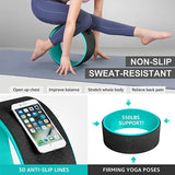 5pc/set Gym Fitness Yoga Tools EVA Foam Yoga Blocks Yoga Wheel Premium Back Roller For Yoga Pose Backbend Stretching Pilates