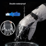 Moto Touch Screen Heated Gloves Winter Outdoor Motorcycle Thermal Gloves Guantes Para Waterproof Heating Riding Ski Warm Gloves