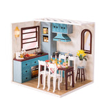DIY Doll House Wooden Doll Houses Miniature Dollhouse Furniture Swimming Pool Kit Building villa Toy for children Christmas Gift