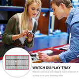 10 Slots Watch Display Tray Wristwatch Necklace Display Showcase Display Stand