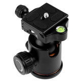Camera Tripod Head Fluid Rotation Camera Tripods Ball Heads With Quick Release Plate For Canon MarkII III Rebel T6
