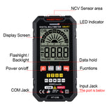 RMS Voltage Meter 600V AC DC Voltmeter Electric Test Pen with Flashlight LED Backlight NCV Direct Current AC Voltage Resistance