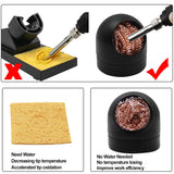 Metal Wire With Stand Set Welding Desoldering Soldering Solder Iron Tip Dross Cleaner Cleaning Steel Ball Mesh Filter Tin Remove