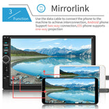 Screen HD MP5 Player 2 Din 7" Central Multimedia Autoradio Auto Electronics Mirror Link USB TF FM Support Back Up Camera