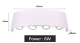 Led Wandlamp Aluminium Outdoor IP65 Waterdichte Up Down Wandlamp Voor Thuis Trap Slaapkamer Bed Badkamer Gang Verlichting RF18