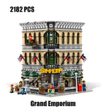 MOC 2734pcs City Streetview series The brickstive Modern Library Model Building Blocks Bricks Kids Toys Gifts Christmas gifts