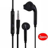 2/1PCS In-ear Earphone Wired 3.5mm Jack Headset Stereo Bass Earbuds Fashion Durable New Style For Samsung Galaxy S6