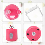 Portable Mini Smoothies Shakes Blender Personal Size Single Serve Travel Fruit Juicer Mixer Cup With USB Rechargeable