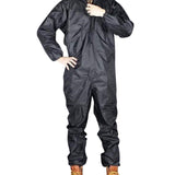 2SET Motorcycle Raincoat /Conjoined Raincoat/Overalls Men And Women Fission Rain Suit Rain Coat Black Size L/XXXL