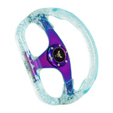 D Shaped 13 inch Auto Acrylic Steering Wheel Drifting Steering Wheel Parts