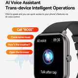KW105 Smart Watch Men Bluetooth Call AI Assistant Health Monitors 1.69 Inch HD Display Sports Fitness Tracker Women Smartwatch
