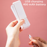 Mini Handheld Heat Sealer Food Snack Plastic Storage Bag Portable Sealer USB Charging Packing Bag Heat Sealing Vacuum Machine