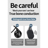 M1s Bone Conduction Headset Bluetooth-compatible 5.3 Noise Canceling Ear Hook Sports Business Headphones