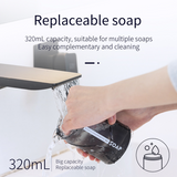 Automatic Liquid Soap Dispenser Touchless Sensor Foam Machine with Temperature Display USB Rechargeablefor Bathroom Equipment