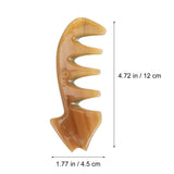 Ox Horn Hair Comb Wide Toothed Comb Hair Care Tool Scraping Tool