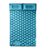 Camping Double Sleeping Pad,Self-Inflating Camping Mat&amp;Built-In Foot Pump&amp;Air Pillow,For Backpacking Hiking