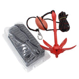 Folding Anchor Carbon Steel Marine Rope Float Ball Umbrella Shape Kit For Kayak Canoe Yacht Fishing Boat Accessories Marine