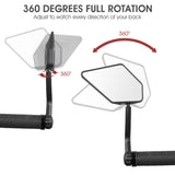 WEST BIKING Bicycle Mirror Mini Rear View Mirror for Road Bicycles Unbreakable Rotatable Rearview Safety Side Handlebar Mirror