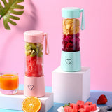 Personal Blender Shakes And Smoothies Small Mini Portable Single Fruit Juicer Mixer Usb Rechargeable Ice Blender