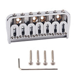 7 String Electric Guitar Ukulele Bridge with Assemble Accessories Brass