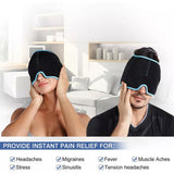 Migraine &amp; Headache Relief Hat Reusable Gel Cold Pack for Migraine or Puffy Eye Sinus &amp; Stress Relief Migraine Gel Ice Head Wrap