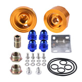 Male Sandwich Fitting Adapter Kit 3/4-16 M20 x1.5 Oil Filter Cooler Sandwich Oil Filter Relocation