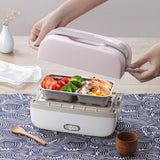 220V Electric Heating Lunch Box Multifunction Cooking Machine Portable Electric Heating Pot Stainless Steel Inner For Travel