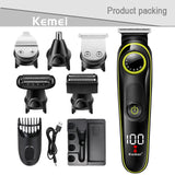 Barber hair clipper multifunctional electric trimmer shaver for men's razor nose hair trimmer cordless haircut Electric Razor 5