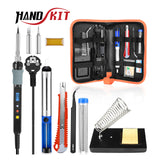Handskit 80W Digital Tin Soldering Iron kit Soldering Iron Electric with regulator 110V 220V Multimeter welding work kits