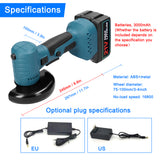 20V Cordless Brushless Handheld Portable Mini Angle Grinder Rechargeable 180° Rotation Angle Grinder Polishing Cutting Machine