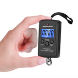 Portable 40Kg Hanging Scale Digital Scale Blue Backlight Electronic Fishing Weights Pocket Scale Luggage Scales Hook Scale