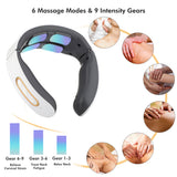 Smart EMS Pulse Neck Massager USB Rechargeable Cervical Traction Therapy Massage Stimulator Relaxation Pain Relief Health Care