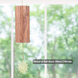 Chakra Chimes Natural Bamboo Wind Chimes Meditation Chord Windbell for Outdoor Garden Patio Decoration Zen Meditation Relaxation