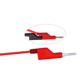 P1037 1Set 5Pcs 1M 4mm Banana Plug to Alligator Clip Crocodile Test Probe Lead Wire Test Cable Multimeter Testing Kit Colorful